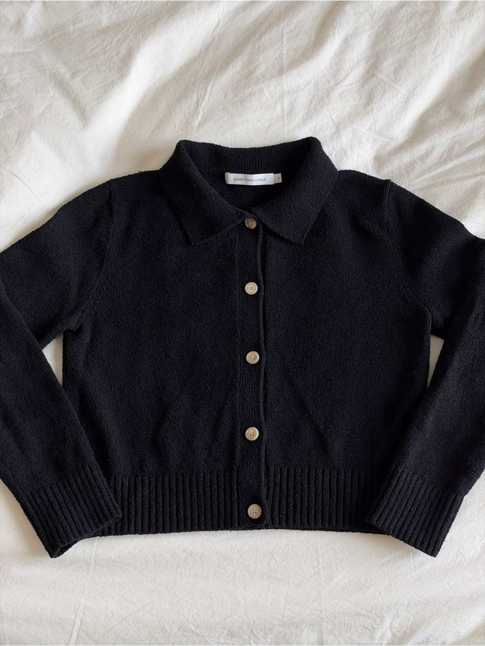Something To Hold ‘Library Cardigan’ - Black